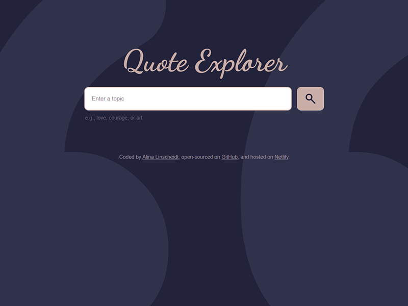 Quote explorer project
