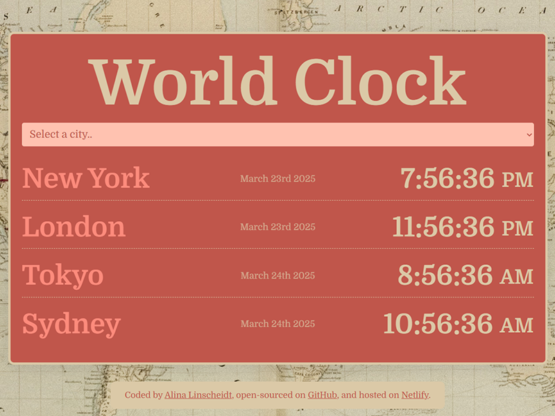 World clock project